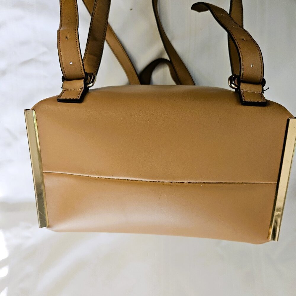 Aldo Dark Tan Unisex Backpack - Picture 6 of 10